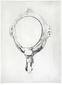 Hommage á K.N., From the Erotic year series, drypoint, 64,5x49,5&nbsp;cm, 1989