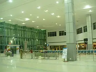Airport terminal interior
