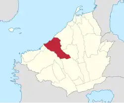 Map of Cavite with Naic highlighted