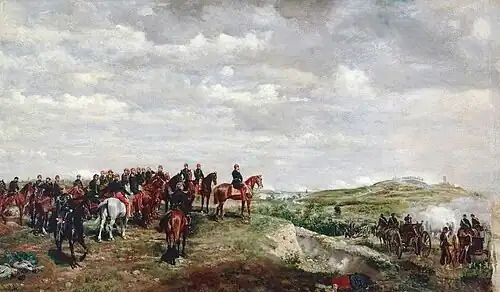 Napoléon III at the Battle of Solferino, 1863