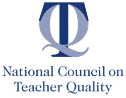 Overlapping T and Q above "National Council on Teacher Quality"