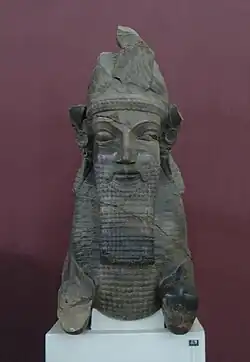 The head of a Lamassu from Persepolis, kept at the National Museum of Iran