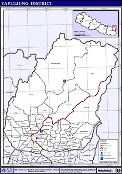 Taplejung District municipalities including Sidingba