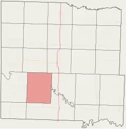 Location in Bates County
