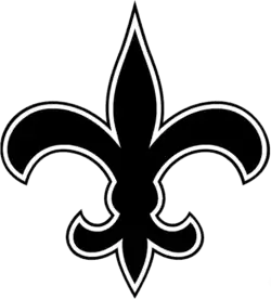 New Orleans Saints' Fleur-de-lis logo from 1967 to 1999.