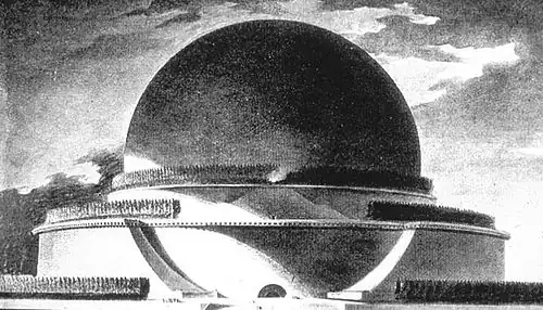 Project for a monument to Isaac Newton by Étienne-Louis Boullée (1784)