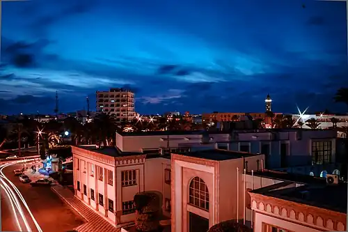 Monastir at night