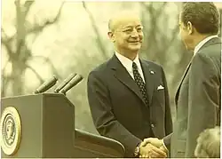 Nihat Erim shaking hands