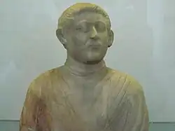 Sasanian marble bust. National Museum of Iran, Tehran.