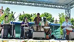 Backo at the Mihadi International Drumming Day, Toronto, 2013