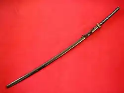 A sheathed ōdachi