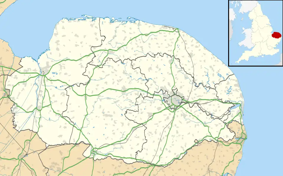 RNAS Pulham is located in Norfolk