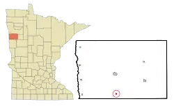 Location of Borup, Minnesota