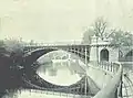 North Parade Bridge before the 1936 rebuild, showing cast-iron arches