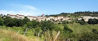 A panorama of the village