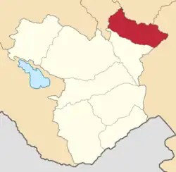 Location in the Elizavetpol Governorate