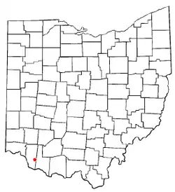 Location of Bethel, Ohio