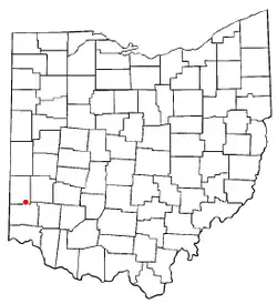 Location of West Elkton, Ohio