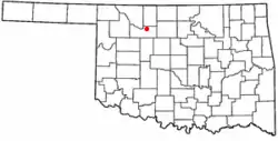 Location in Oklahoma