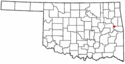 Location of Paradise Hill, Oklahoma