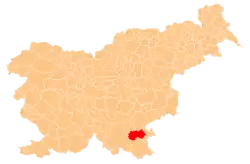The location of the Municipality of Semič