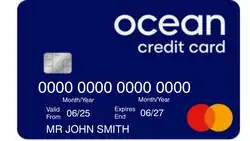 An example of an Ocean credit card