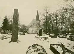 Former location of the Oddernes stone. Source: Norwegian Directorate for Cultural Heritage