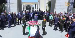 Mahmoud Abbas witnesses Shireen Abu Akleh's official funeral.