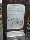 Old Packhorse Bridge plaque