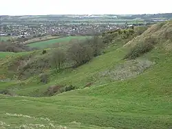 The old gypsum workings on Gotham Hill