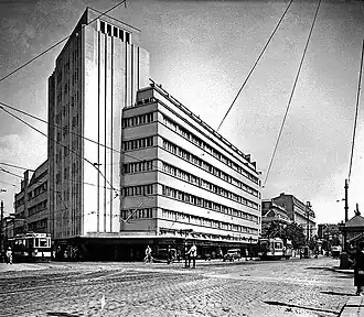 ARO Building, Bucharest, 1929–1931, by Horia Creangă et al.[111]