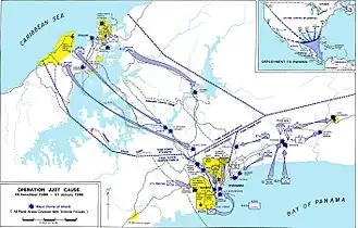 A diagonal narrow band of land, with plans for several US units to land on its southern edge and the 7th Infantry Division landing on the north