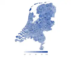 Voter turnout by municipality