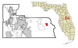 Location in Orange County and the state of Florida