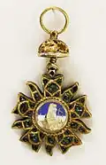 The Sikh Order of Merit with a Portrait of Ranjit Singh, directly inspired by the French Légion d'honneur