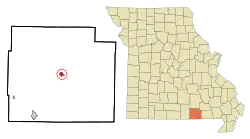 Location of Alton, Missouri
