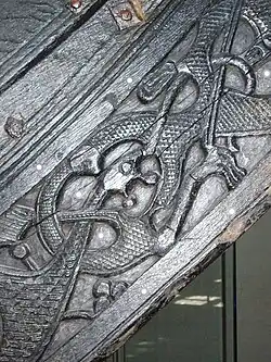 Oseberg bow detail