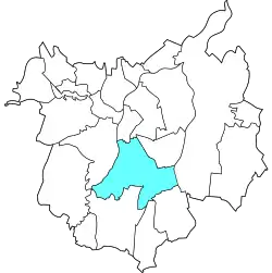 Location of Ostrava-Jih in Ostrava