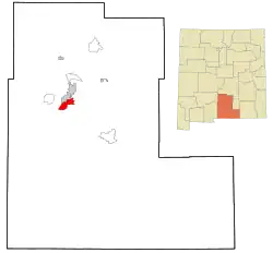 Location of Boles Acres, New Mexico
