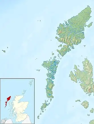 Eilean Chearstaidh is located in Outer Hebrides