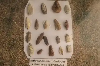 Upper Paleolithic flint tools of Tiemassas near Nianing.