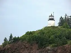 The hill where the tower sits