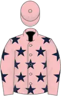 Pink, dark blue stars, pink cap