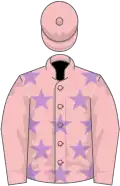 Pink, mauve stars on body