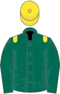 Dark green, yellow epaulets, yellow cap
