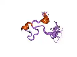 1m9o: NMR structure of the first Zinc Binding domain of Nup475/TTP/TIS11