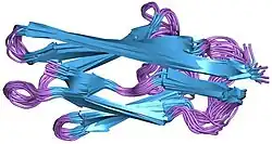 1tnn: Tertiary structure of an immunoglobulin-like domain from the giant muscle protein titin: a new member of the I set