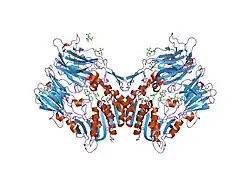 2bub: CRYSTAL STRUCTURE OF HUMAN DIPEPTIDYL PEPTIDASE IV (CD26) IN COMPLEX WITH A REVERSED AMIDE INHIBITOR