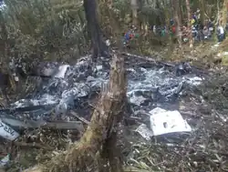 Wreckage of Flight 267