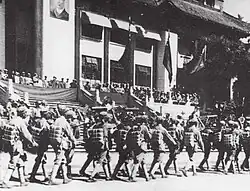 The Guangzhou Bund in 1930, with rows of Tanka boats.
